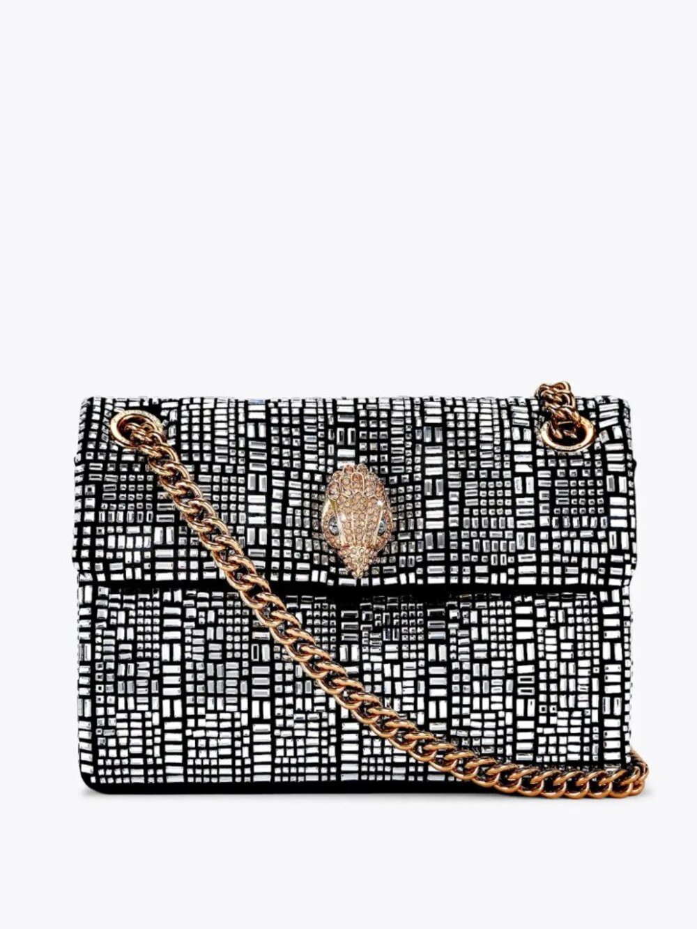 KURT GEIGER Mini Crystal Black Kensington Bag Like New $260